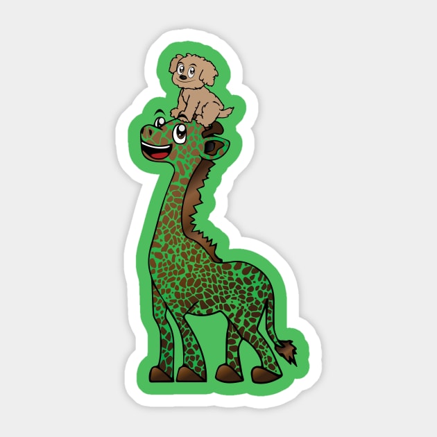 Am Doge Giraffe Sticker by BRICHstudiosShop